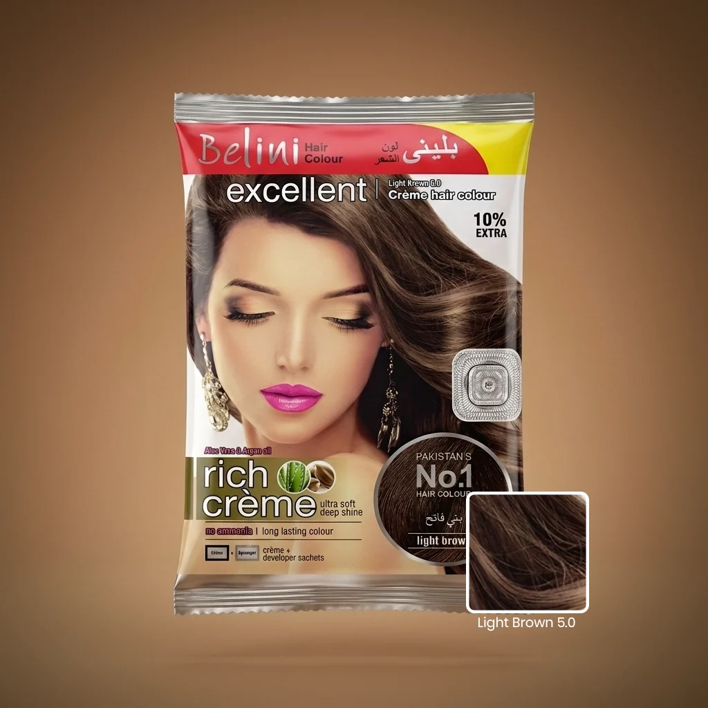 BELINI LIGHT BROWN HAIR COLOUR SACHEAT RS:80